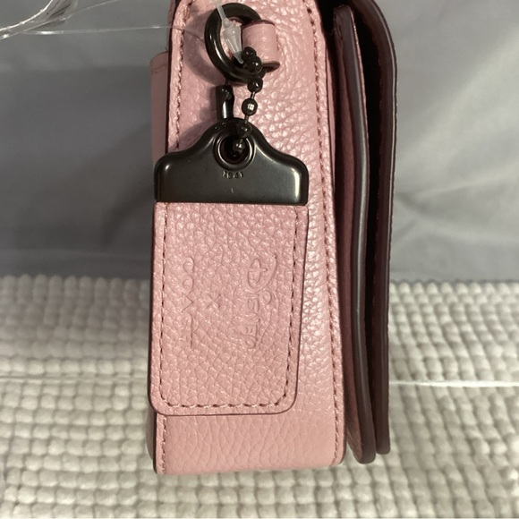 Coach Disney Daisy Duck Motif Dinky Pink Leather Crossbody Bag NEW Duster Includ - Picture 9 of 16